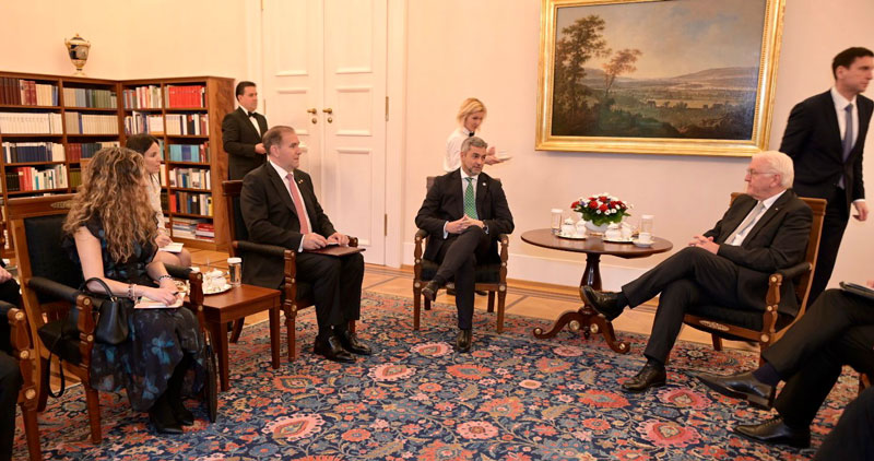 El Jefe de Estado fue recibido por el Presidente Federal de la República Federal de Alemania