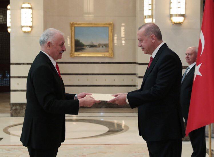 Embajador presentó cartas credenciales al Presidente de Turquía