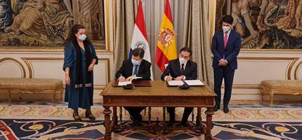 El Canciller Euclides Acevedo se reunió con el Ministro de Asuntos Exteriores del Reino de España, José Manuel Albares