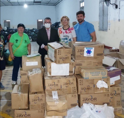 Consulado de Paraguay en Corrientes hizo entrega de donación para bomberos de la provincia
