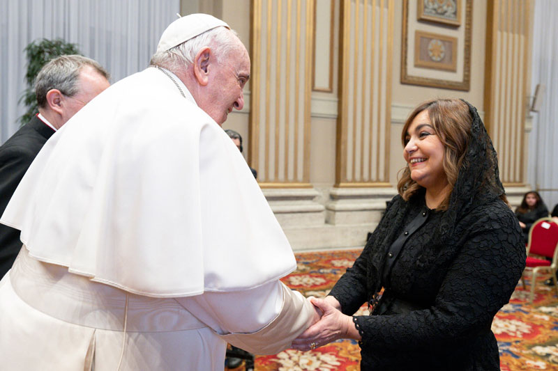 El Papa Francisco manifestó a la embajadora Casati que siempre reza por el Paraguay y que lo lleva en su corazón