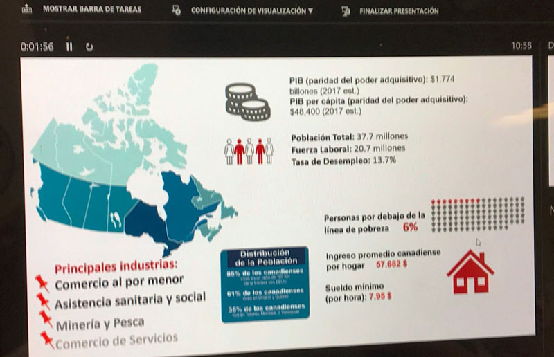 Embajada en Canadá hizo una presentación virtual sobre relaciones bilaterales con énfasis comercial y académico