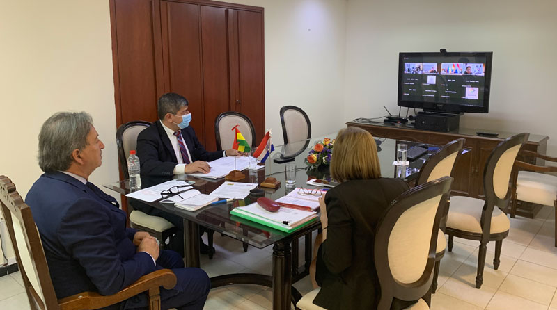 En reunión virtual Viceministros de Relaciones Exteriores del Paraguay y Bolivia repasan agenda bilateral
