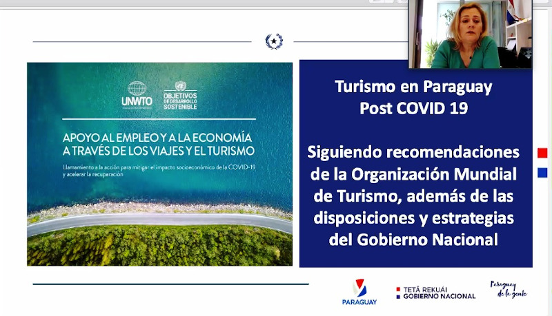 Embajadora en Portugal presenta plan estratégico de turismo post COVID-19 a estudiantes portugueses