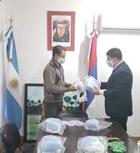 Consulado de Puerto Iguazú distribuyó elementos de prevención del coronavirus en municipios de la provincia de Misiones
