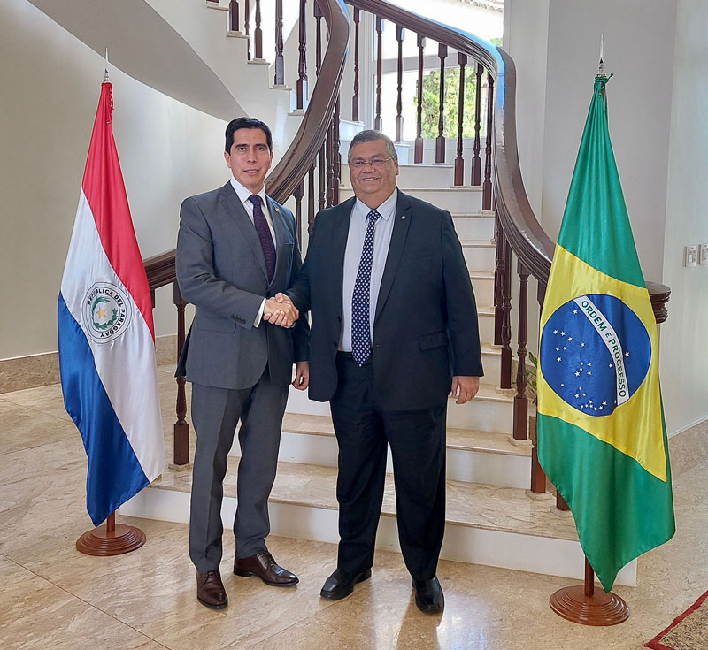Jefes de seguridad interna de Paraguay y Brasil acuerdan fortalecer lucha contra la delincuencia organizada