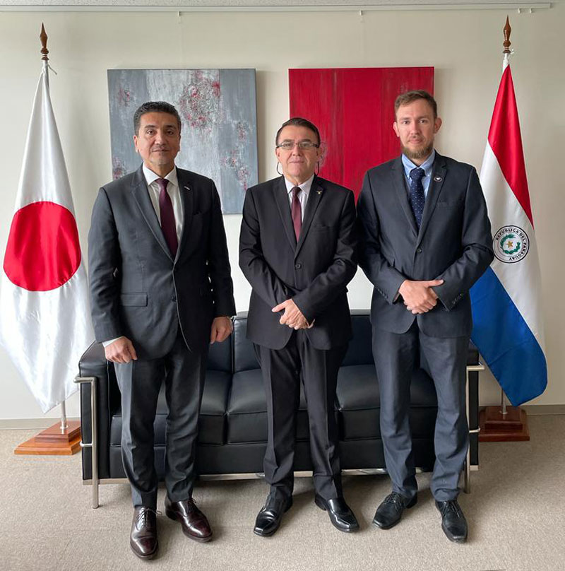 Embajador del Paraguay acompañó la nutrida agenda del presidente de la Agencia Espacial del Paraguay en Japón