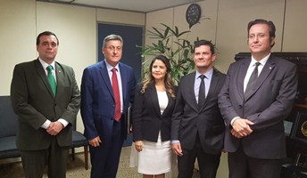 Embajada acompañó visita de ministra a Brasil para hablar sobre cooperación y combate a ilícitos transnacionales