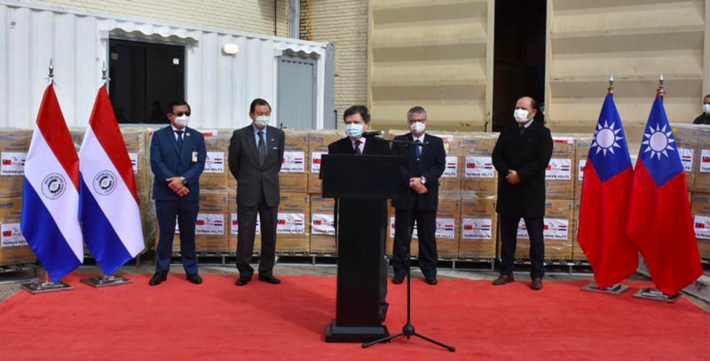 Taiwán entrega segundo lote de concentradores de oxígeno que aliviará la demanda de internación en hospitales 