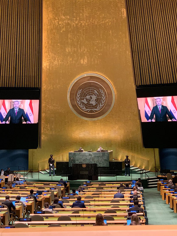ONU: presidente Abdo pide profundizar diálogo para combatir la pobreza y la desigualdad