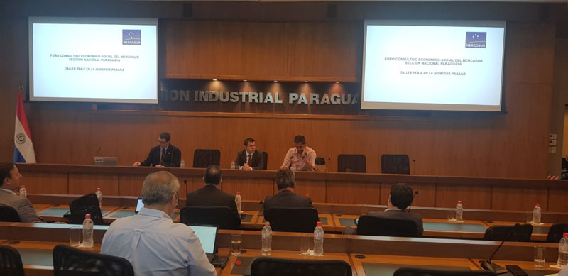 Diálogo con la sección nacional del Foro Consultivo Económico y Social del Mercosur sobre la Hidrovía Paraguay-Paraná