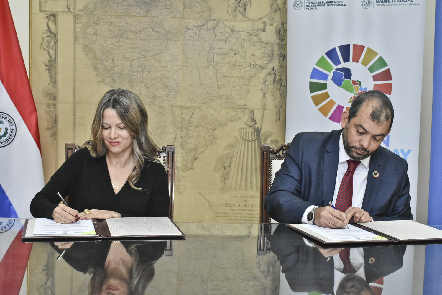 La Comisión ODS Paraguay y UNOPS firman convenio para promover acciones sobre los Objetivos de Desarrollo Sostenible