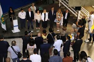 Embajada paraguaya y Secretaría de Turismo de Brasil reciben el vuelo inaugural de Latam operado por Paranair