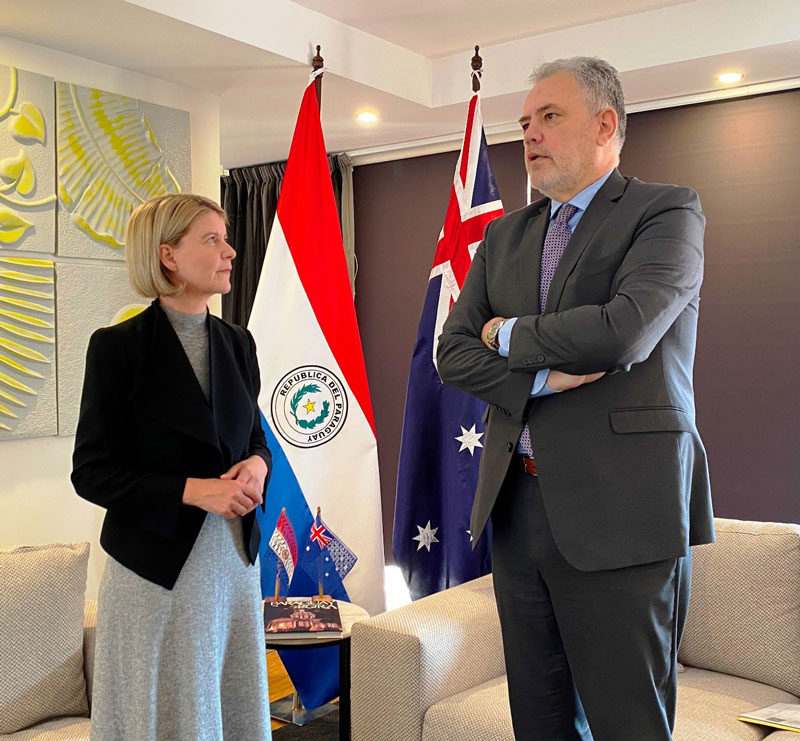Diplomático paraguayo se reunió con la candidata australiana para la CEDAW