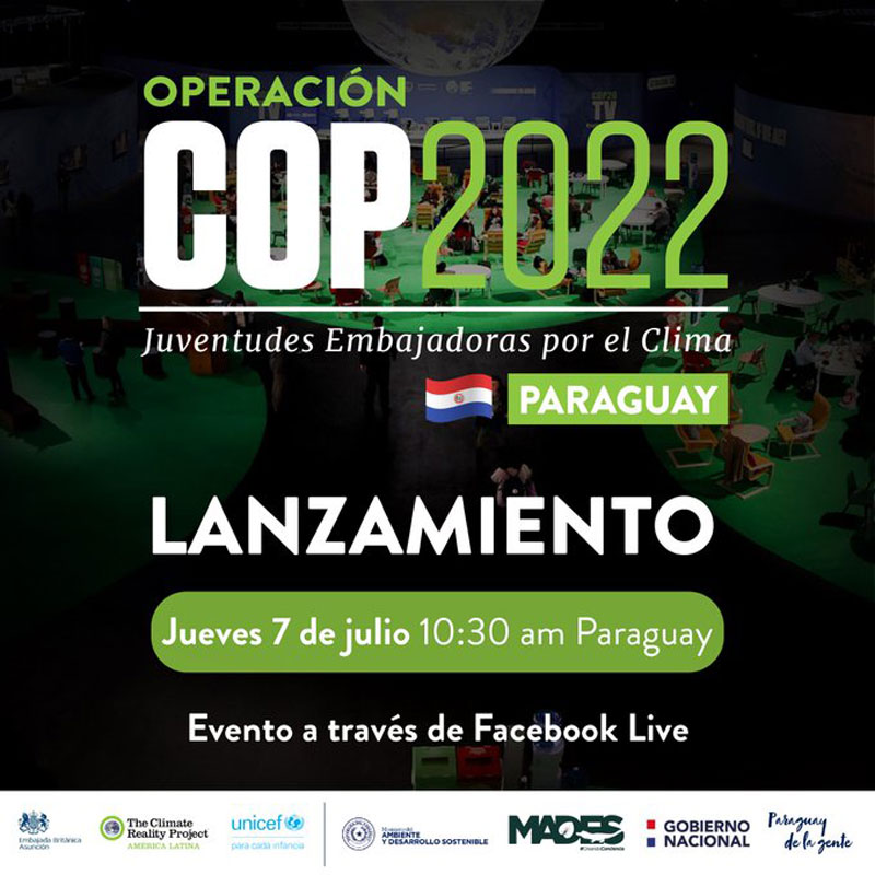 Lanzan programa “Operación COP2022. Jóvenes Paraguayos Embajadores por el Clima”