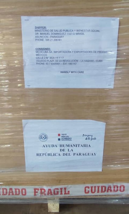 Embajada en Cuba formalizó entrega de donación de medicamentos a insumos al pueblo cubano