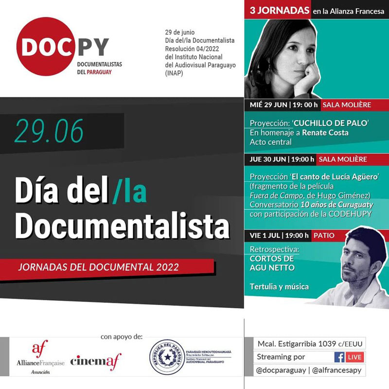 Proyectan documentales en celebración del Día del/la Documentalista del Paraguay