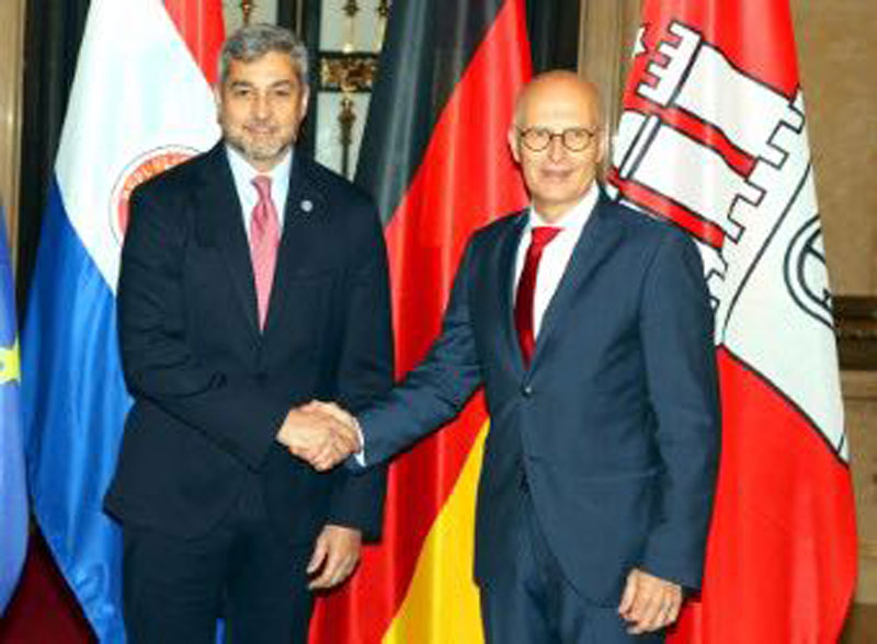 El presidente Abdo se reunió con alcalde de Hamburgo y destacó el fortalecimiento de las relaciones con Alemania