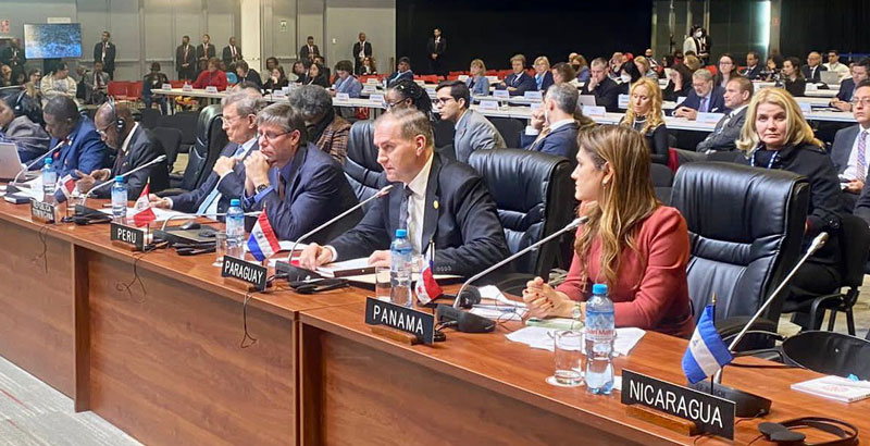 Canciller Arriola reivindicó a la OEA como espacio de diálogo sobre la base del respeto a los principios democráticos
