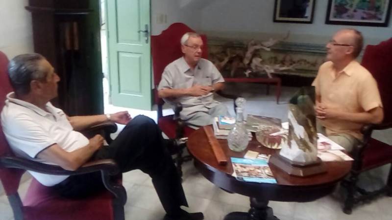 Embajador del Paraguay visitó al reconocido preservador de patrimonios históricos, Eusebio Leal