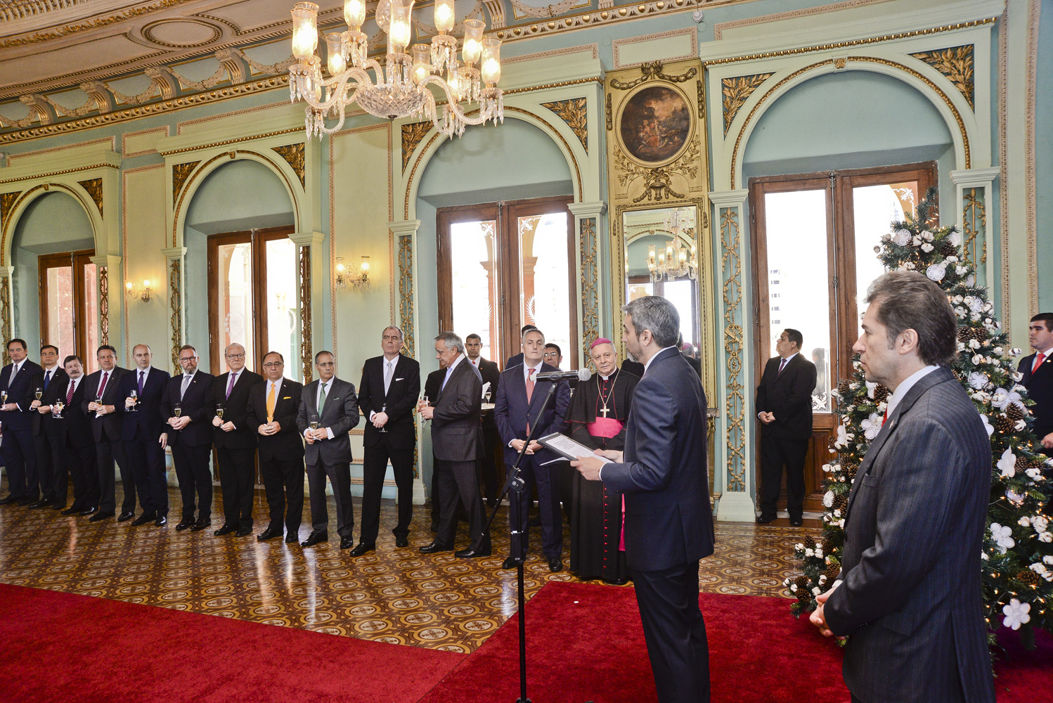 El Presidente de la República recibió el saludo del Cuerpo Diplomático y de Organismos Internacionales