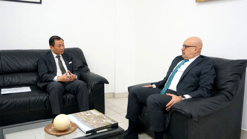 Viceministro de MRE y embajador de China (Taiwán) conversaron sobre relaciones económicas y comerciales
