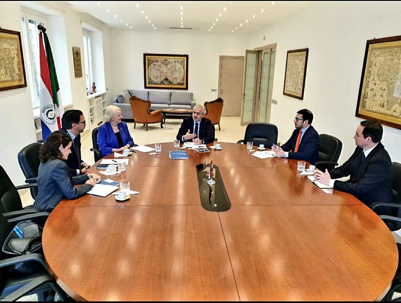 Embajador del Paraguay en Italia se reunió con Directora General de la Organización Internacional de Derecho para el Desarrollo