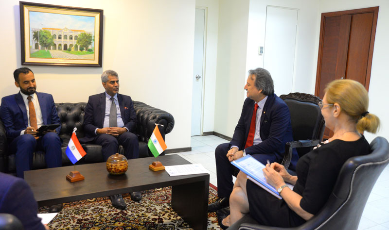 Paraguay e India destacan avances en temas de la agenda bilateral