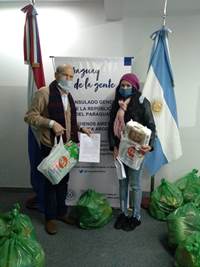 Consulado General en Buenos Aires distribuyó hasta la fecha más de 30.000 kilos de alimentos