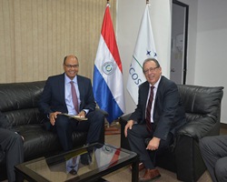 Viceministro Olmedo y el embajador Soares Damico ajustan agenda para la visita del canciller del Brasil
