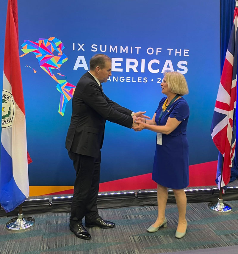 Canciller Arriola y subsecretaria del Reino Unido para Latinoamérica y el Caribe repasaron temas de la agenda bilateral