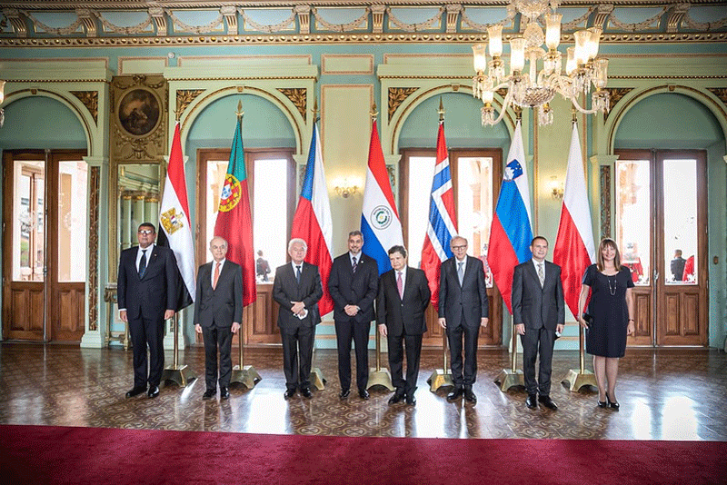 El presidente Abdo recibió las cartas credenciales de 7 nuevos embajadores concurrentes ante el Gobierno paraguayo