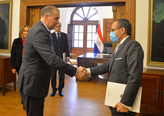El canciller Nacional efectuó un repaso de los temas bilaterales con el embajador de Marruecos