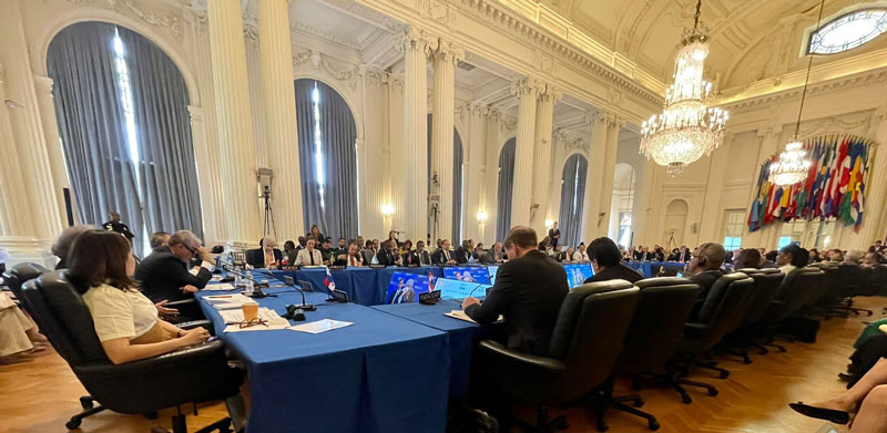 OEA: Canciller Arriola agradeció la importante contribución de los observadores permanentes de la organización