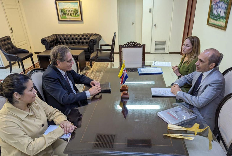 Viceministro mantuvo audiencias con representantes de PNUD y embajador de Ecuador