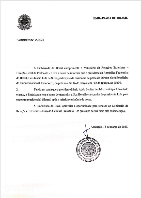 Abdo Benítez y Lula mañana mantendrán una reunión bilateral en Itaipú