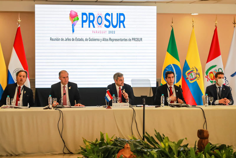Prosur: Presidente de Paraguay insta a adoptar un frente unido y sólido para combatir al crimen organizado transnacional 