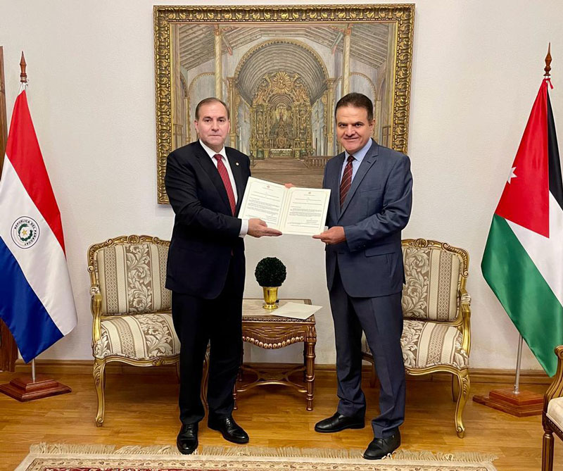 Embajador del Reino Hachemita de Jordania presentó copias de sus cartas credenciales al Canciller