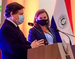 Canciller agradeció el gesto solidario y el compromiso de los EEUU con el Paraguay