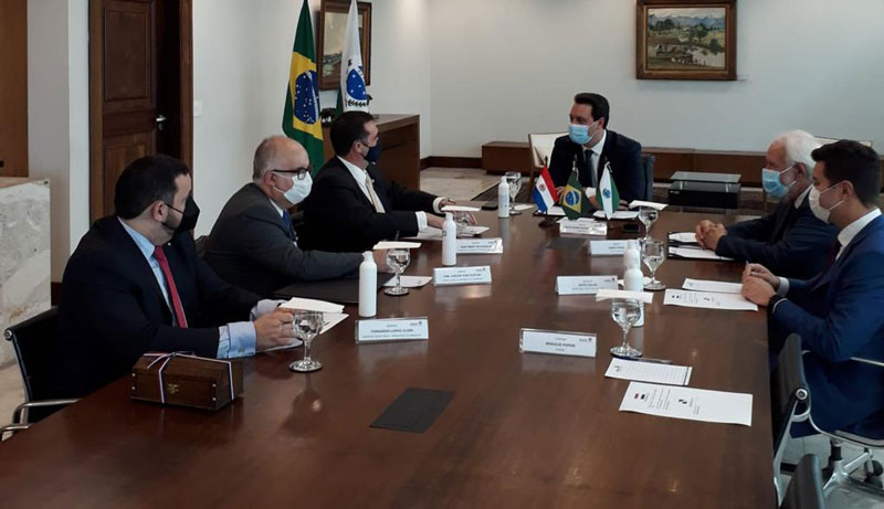 Reunión de trabajo del embajador Delgadillo con el Gobernador del Estado de Paraná