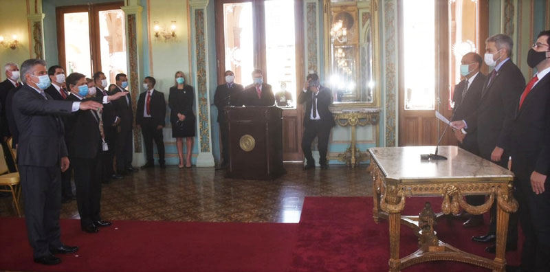 El Presidente tomó juramento a nuevos ministros de Relaciones Exteriores e Interior