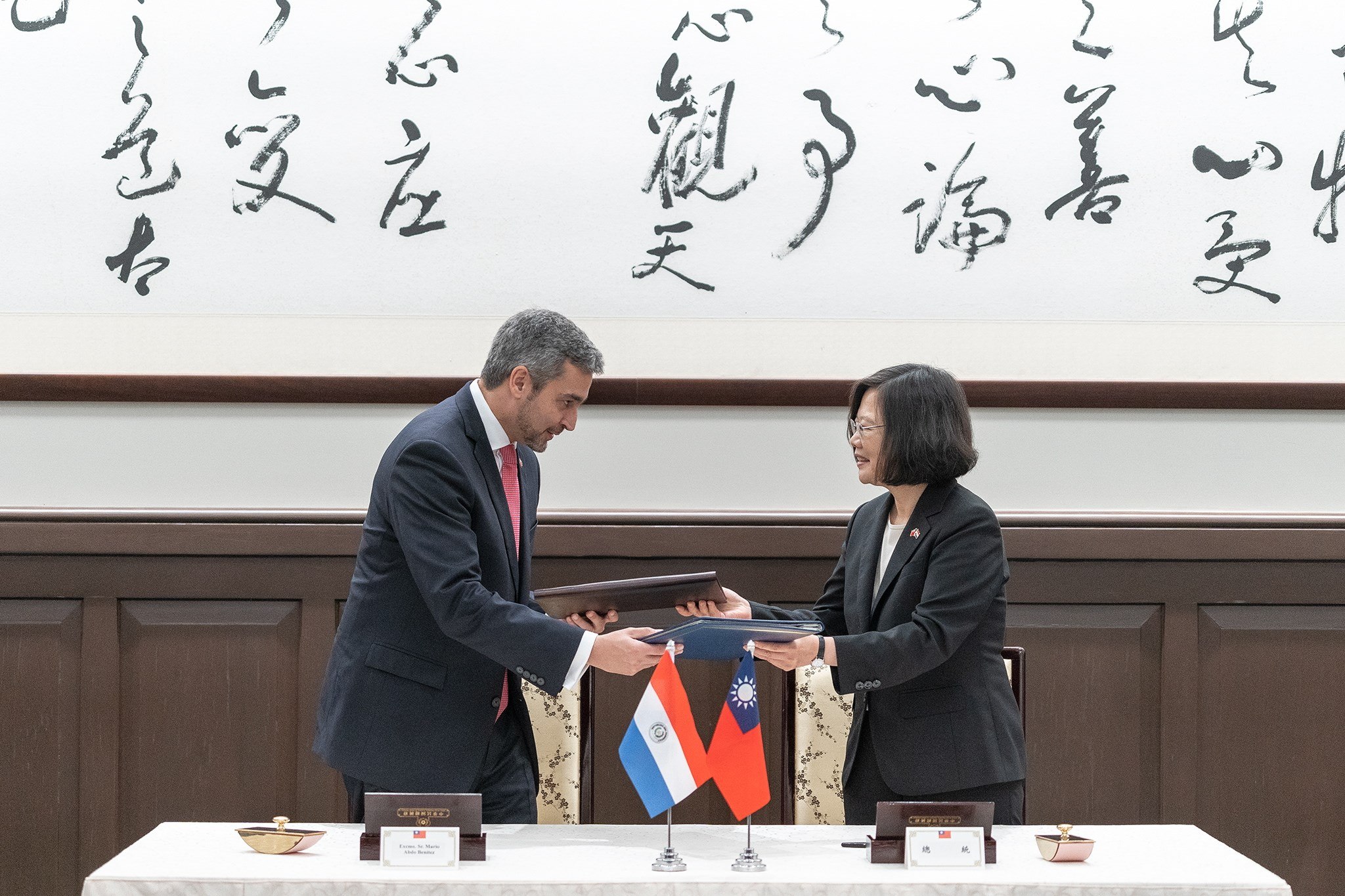 Presidentes de Paraguay y Taiwán reafirman compromiso con la nueva agenda de relacionamiento bilateral