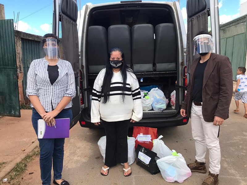 Connacionales en situación de vulnerabilidad recibieron kits de alimentos entregados por la embajada en Brasilia