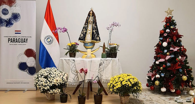 Imagen de la Virgen de Caacupé podrá ser visitada en el Consulado General en Río de Janeiro 