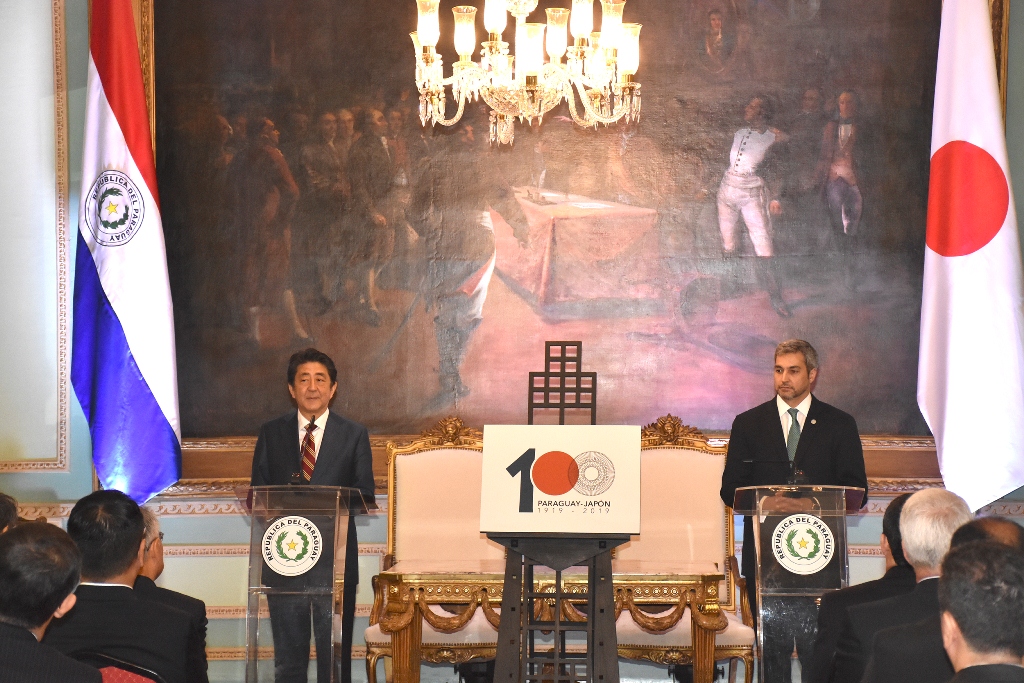 El Presidente Abdo dijo que el Paraguay vive un día histórico con la visita del Primer Ministro del Japón
