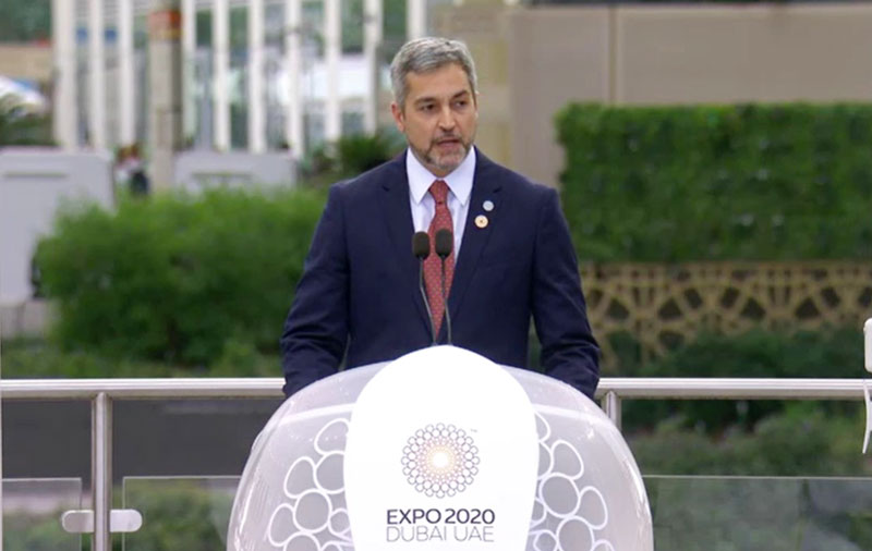 EXPO DUBÁI 2020: Presidente expuso sólidos cimientos económicos de Paraguay e invitó a inversores a apostar por el país