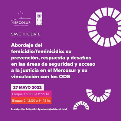 Invitan a participar de webinar sobre feminicidio, sus desafíos en áreas de seguridad y acceso a la justicia en el MERCOSUR