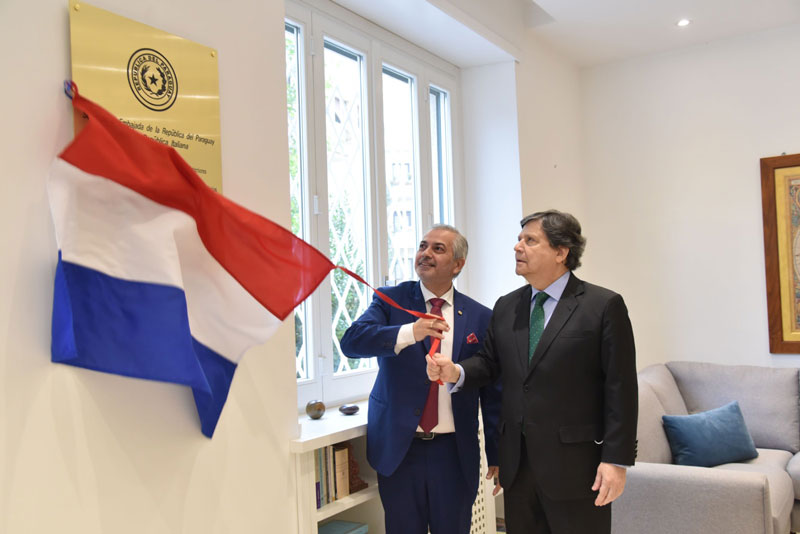 Canciller inaugura nueva sede de la Embajada del Paraguay ante la República Italiana 