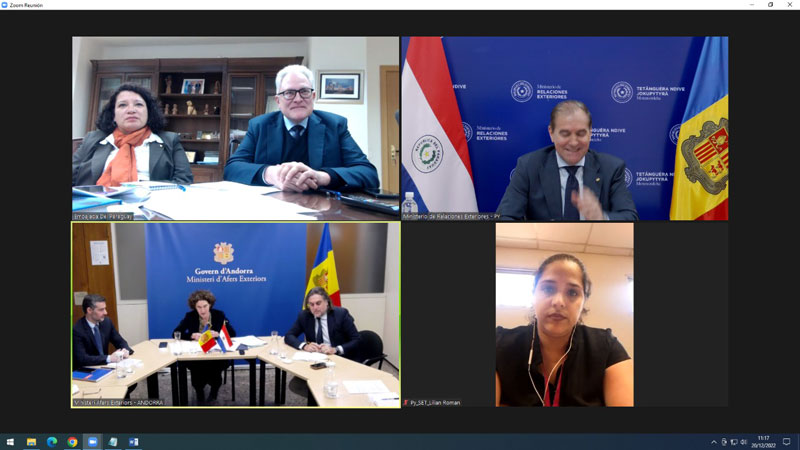 Se realizó la primera reunión del Mecanismo de Consultas Políticas entre Paraguay y Andorra