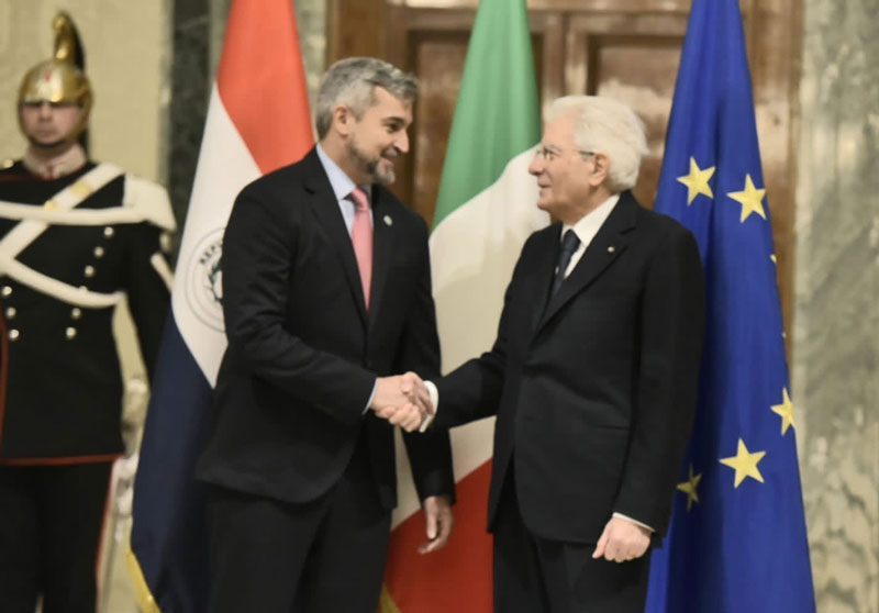 Canciller acompaña al presidente Abdo en el encuentro bilateral con el presidente italiano